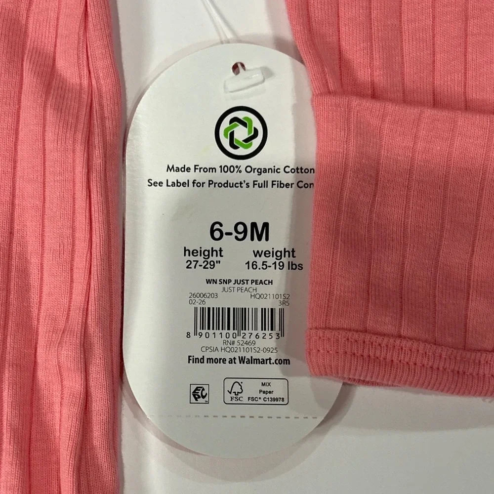 Modern Moments by Gerber Wonder Nation Sleeper Romper Pink Lilac Floral 6-9M 3Pk